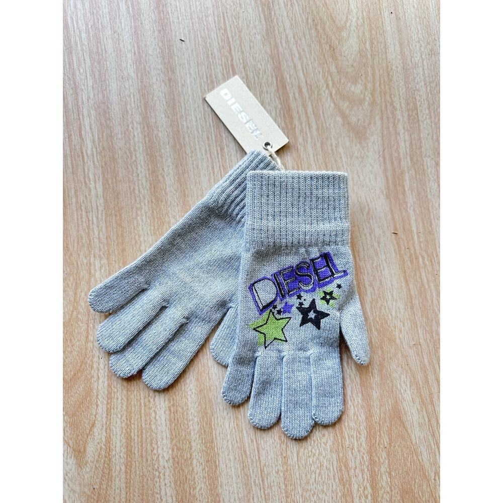 Diesel girls gloves knit size 6-11 years NWT made in Italy